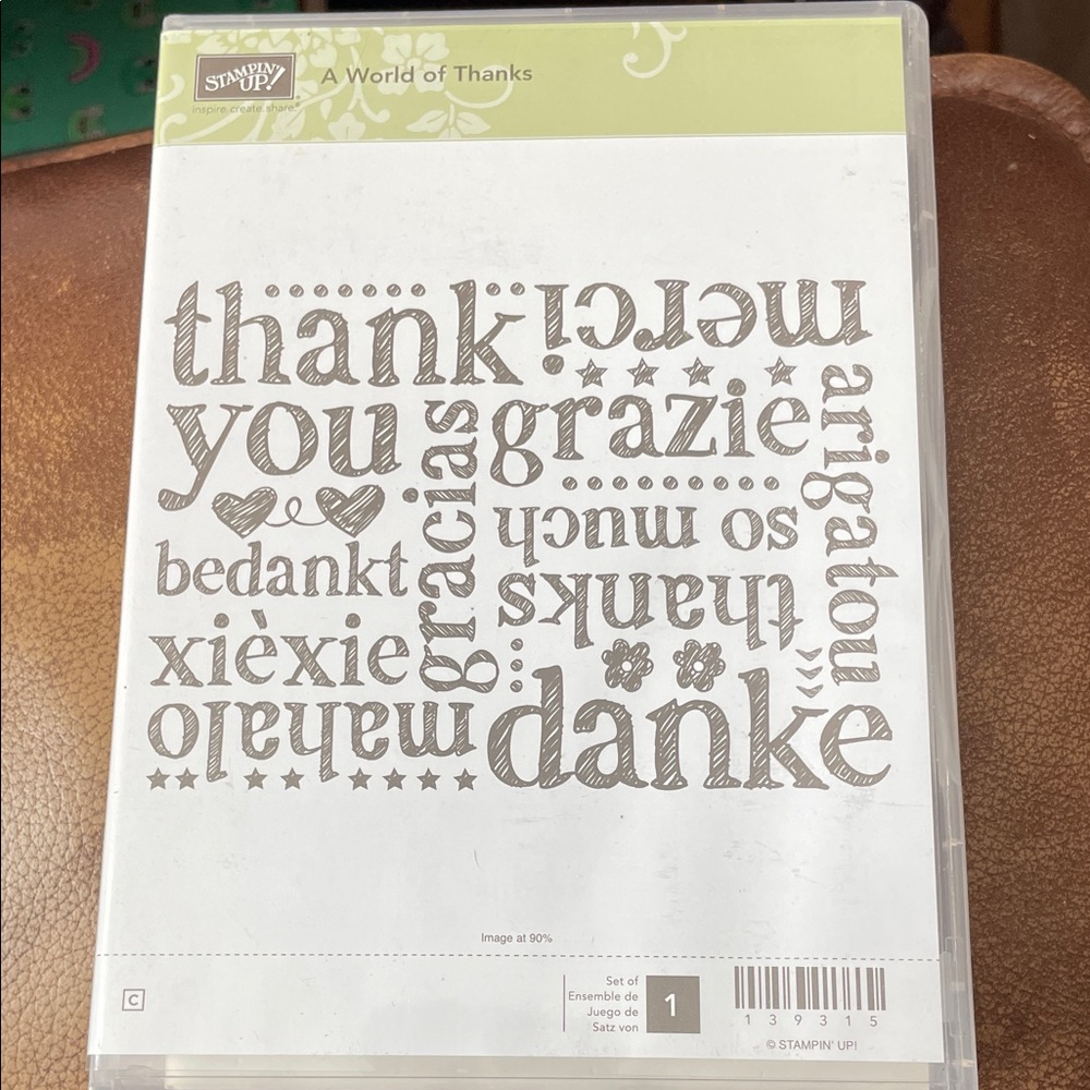 Stampin' Up! A World of Thanks Stamp Set - Black